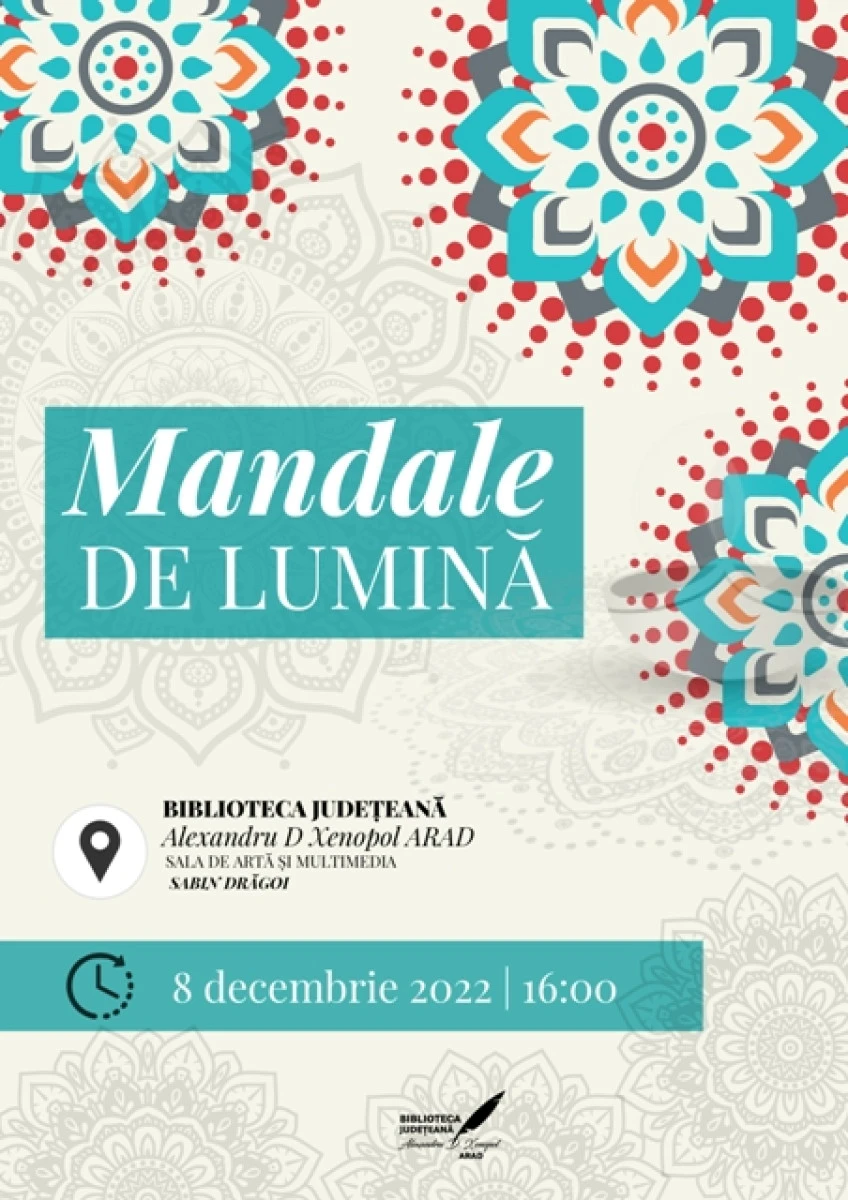 Atelier creativ la Bibliotecă: „Mandale de lumină”