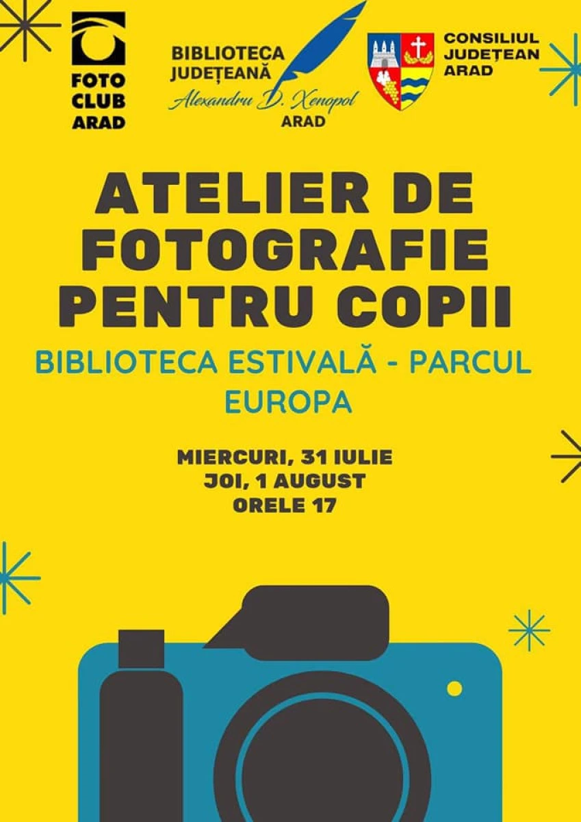 Atelier de fotografie pentru copii, în Parcul Europa