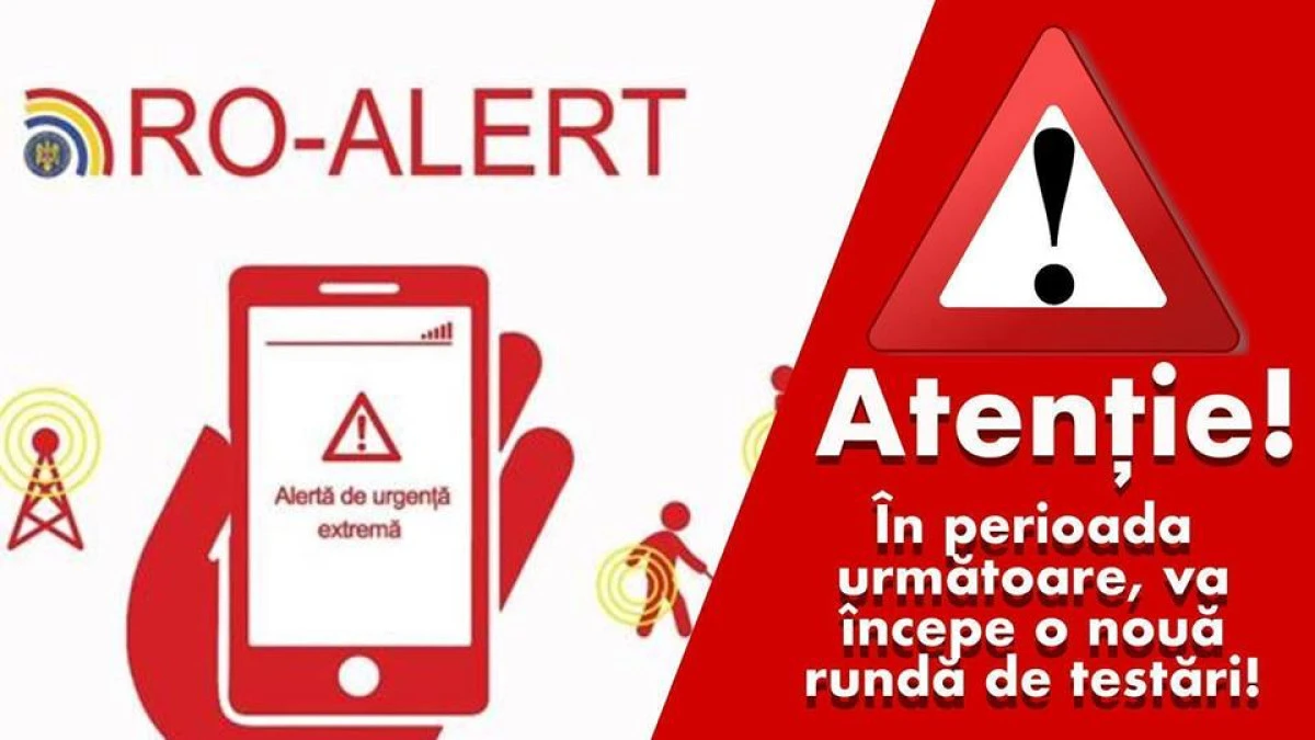 Atenție, arădeni! Se modifică datele de testare pentru RO-ALERT