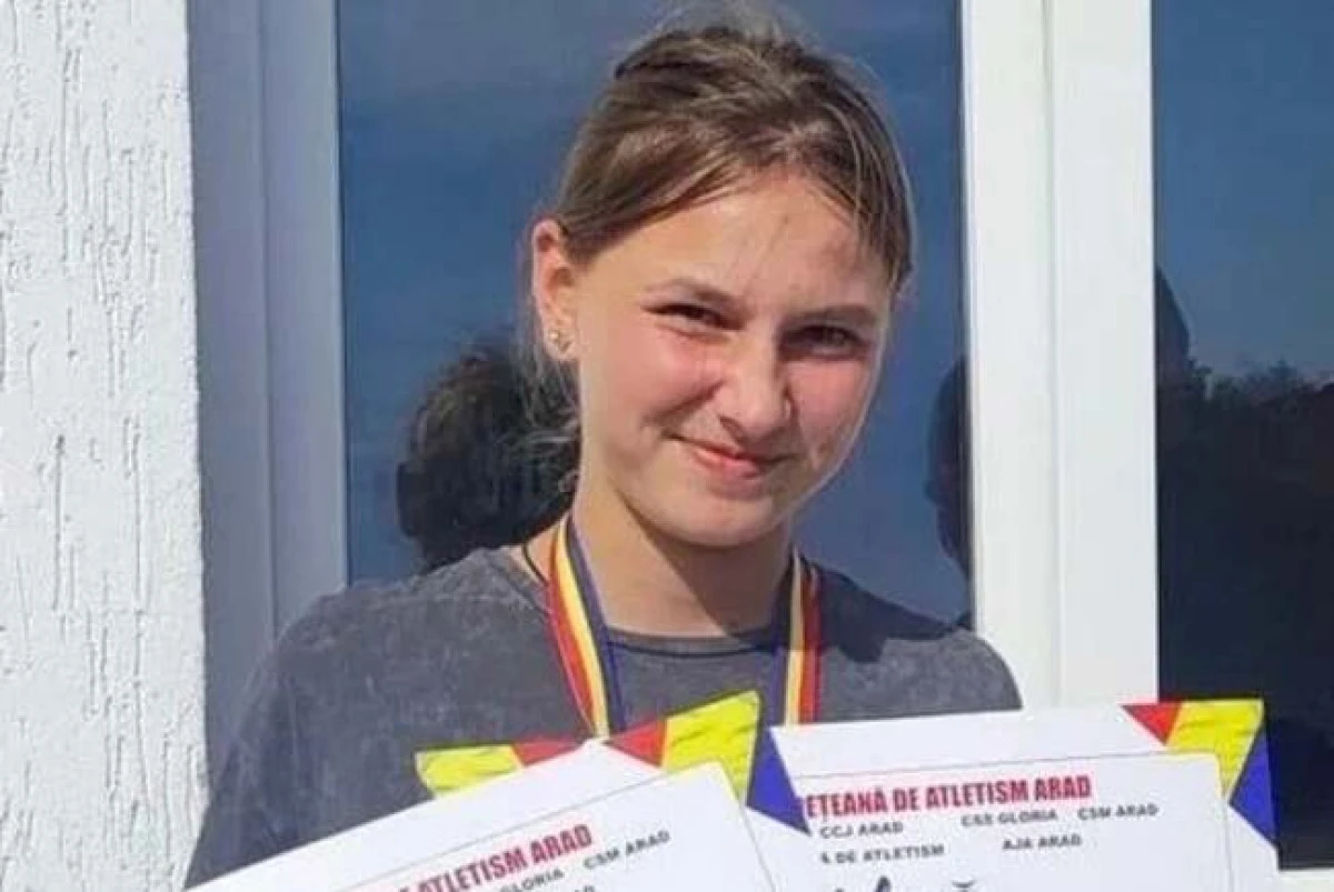 Atleta Briana Szabo, de la CSȘ Gloria Arad, este campioană națională la categoria sub 16 ani