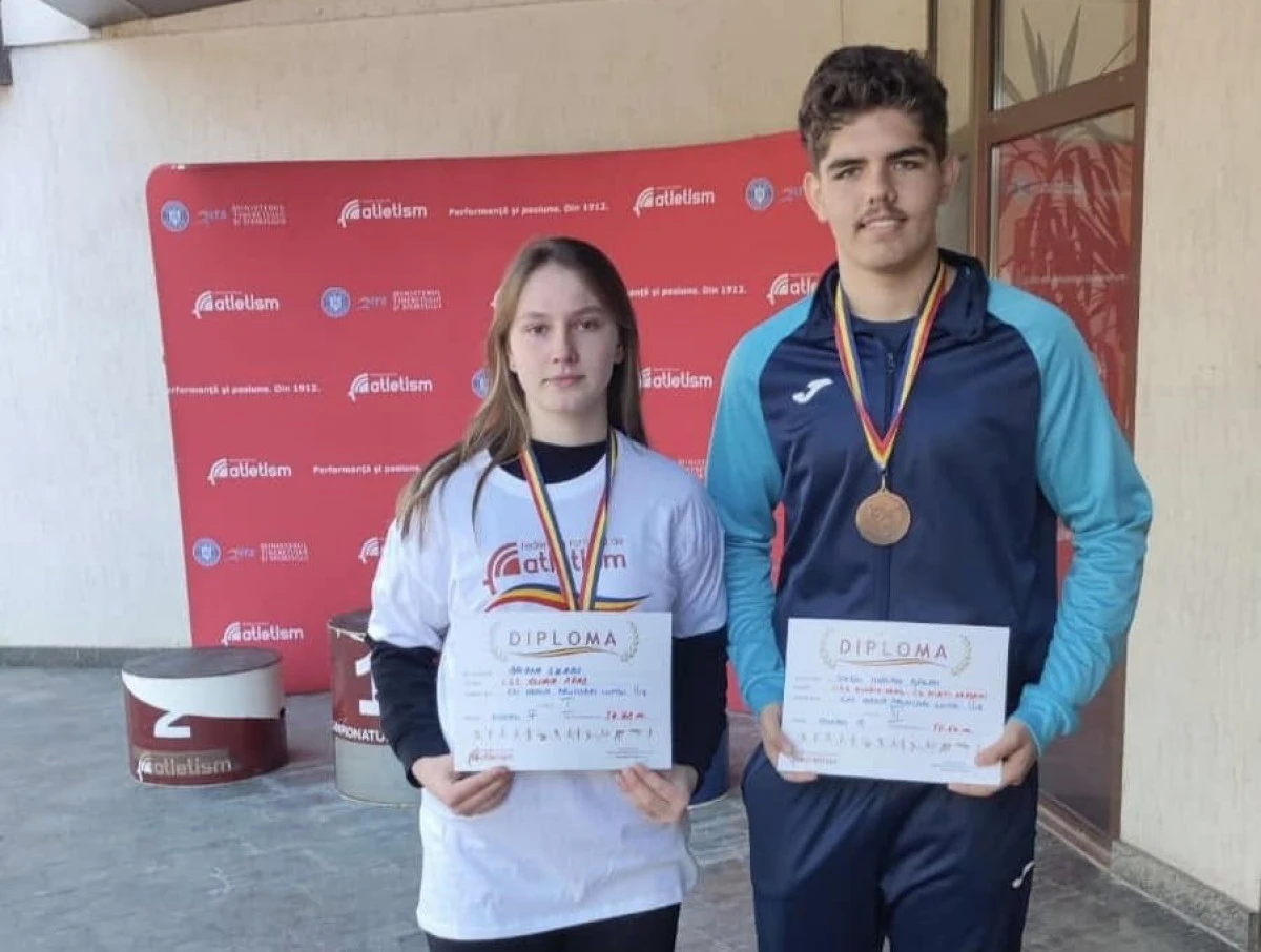 Atleții de la CSȘ Gloria Arad au luat șapte medalii naționale la aruncări lungi (FOTO)