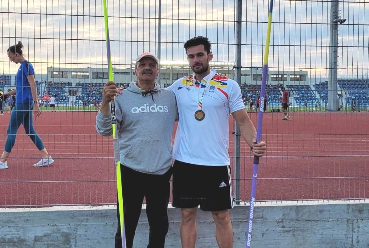Atletul arădean Denis Both a cucerit bronzul balcanic de seniori, la aruncarea suliţei!