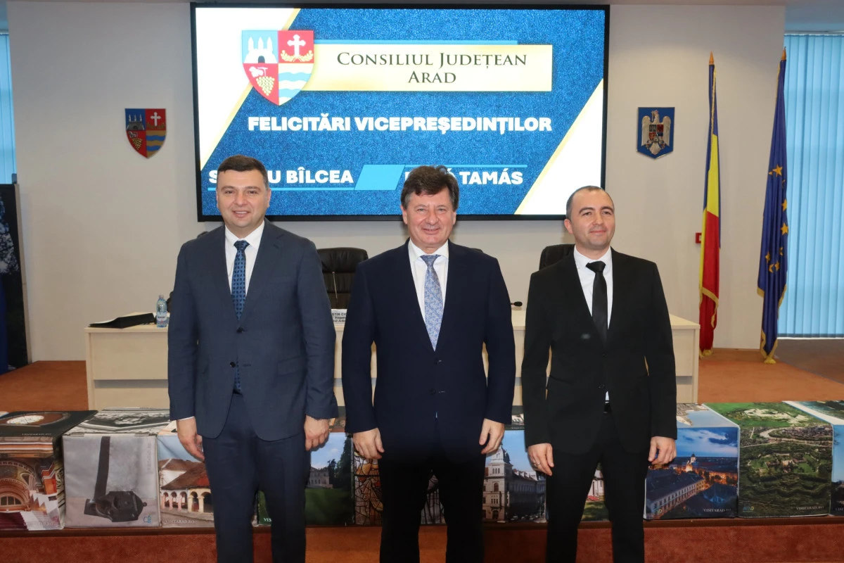 Au fost aleși noii vicepreședinți ai Consiliului Județean Arad