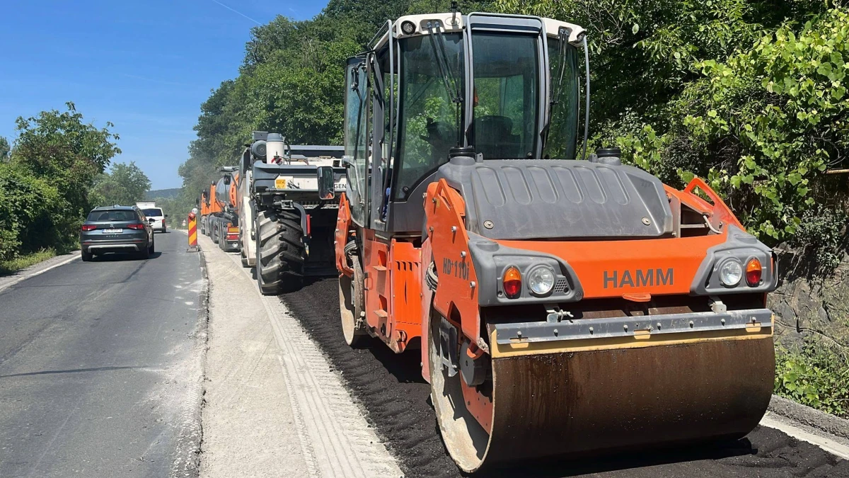 Au început reparațiile pe DN 7 în județul Arad. Trafic dirijat cu semafor între Ilteu și Zam