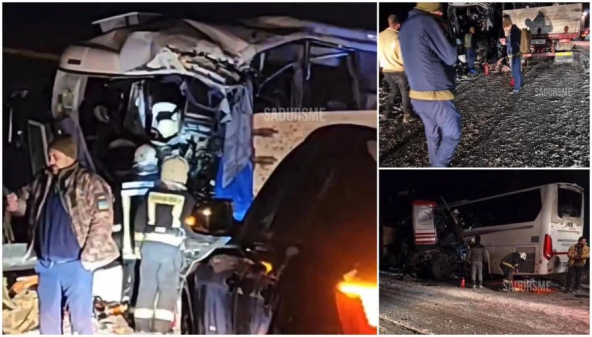 Autocar plin cu soldați ucraineni, accident înfiorător în Letonia