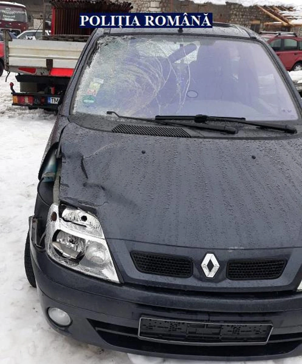 Autorul accidentului de la Cuvin a fost prins de polițiștii din Reșița