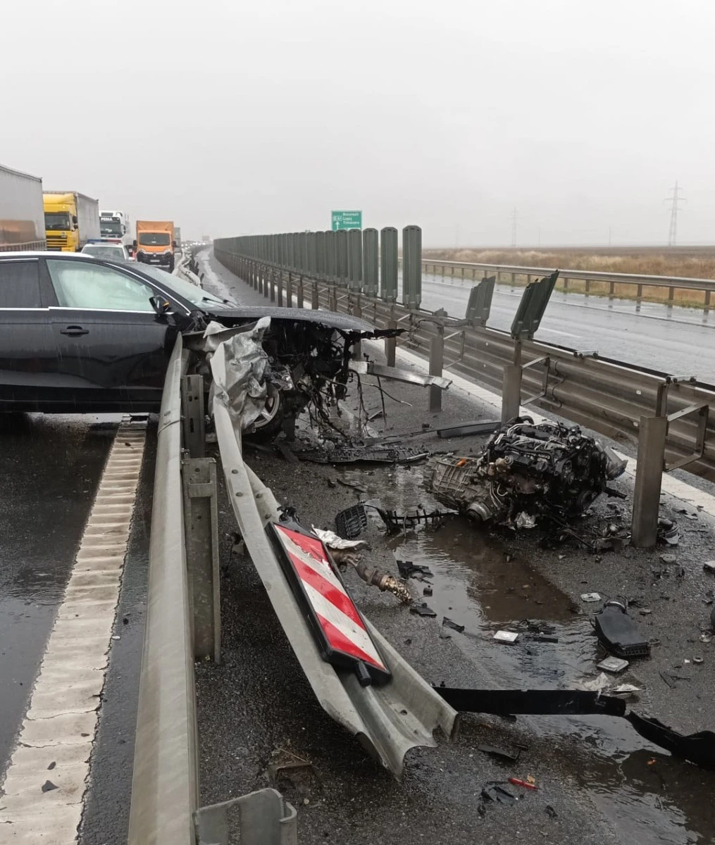 Autostrada Arad-Timișoara, blocată în urma unui accident grav
