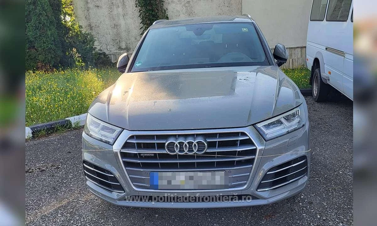 Autoturism de lux dat în urmărire de autoritățile din Germania, descoperit în PTF Vărșand