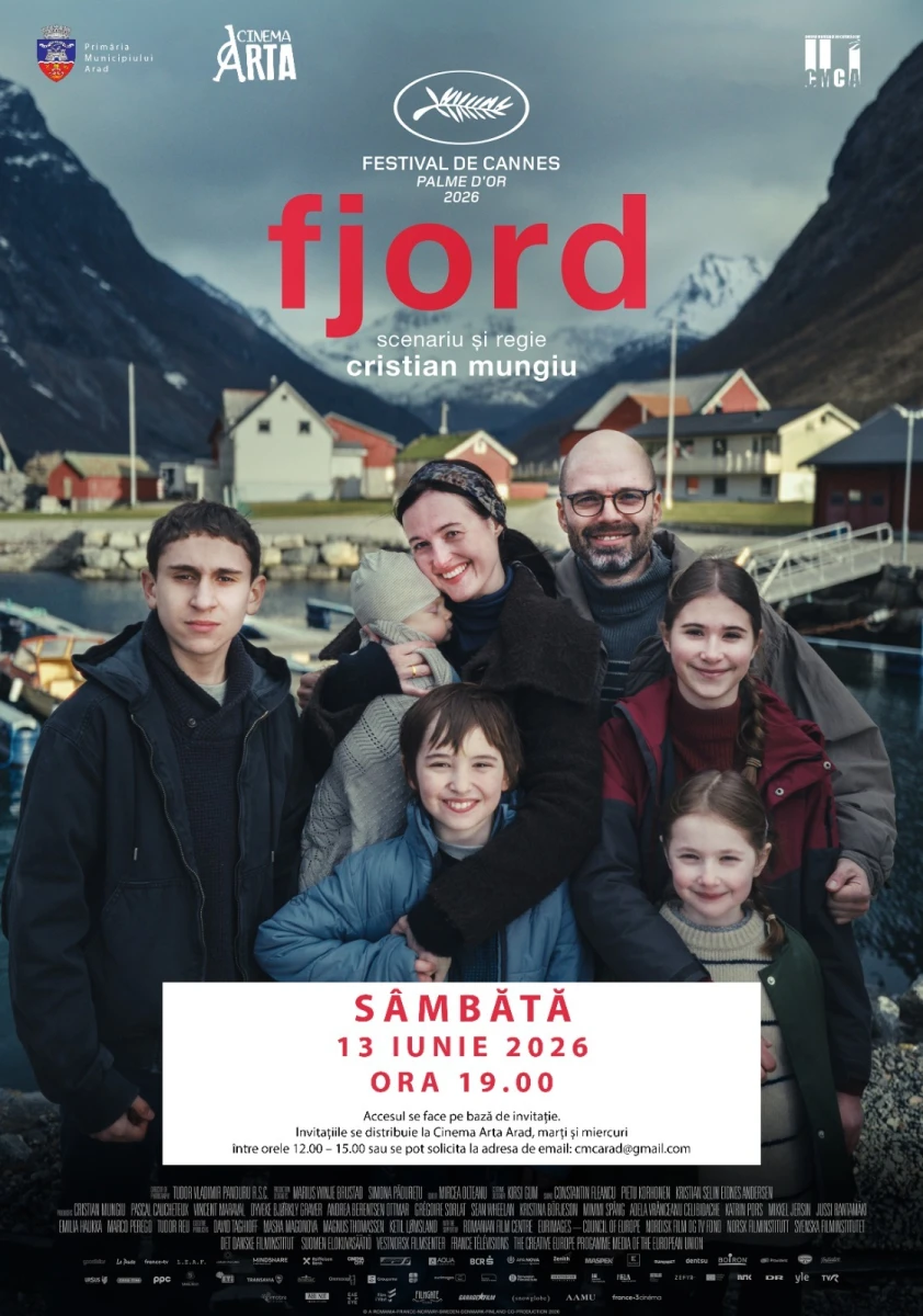 Avanpremieră națională. FJORD, în regia lui Cristian Mungiu, câștigătorul Palme d’Or, va fi proiecta și la Cinematograful „Arta“ din Arad