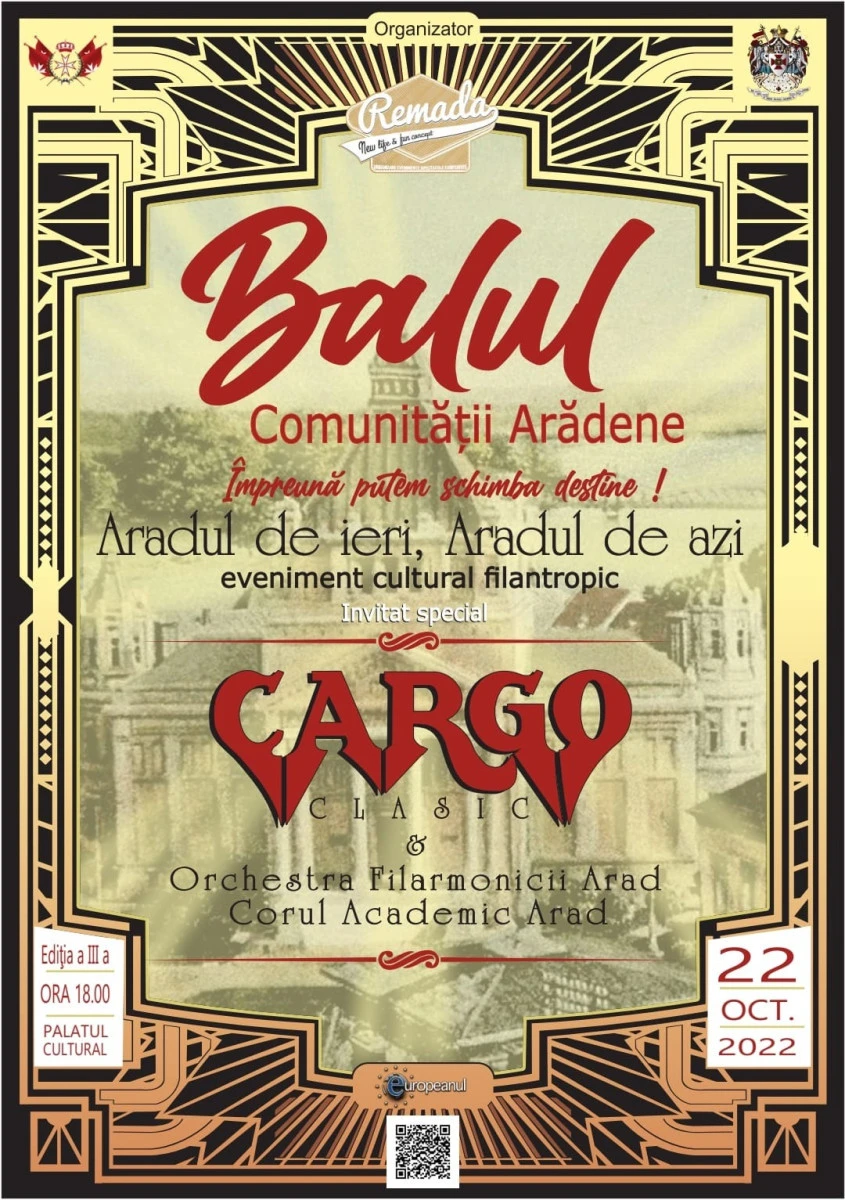 Balul Comunității Arădene va avea loc la sfârșitul săptămânii, la Palatul Cultural