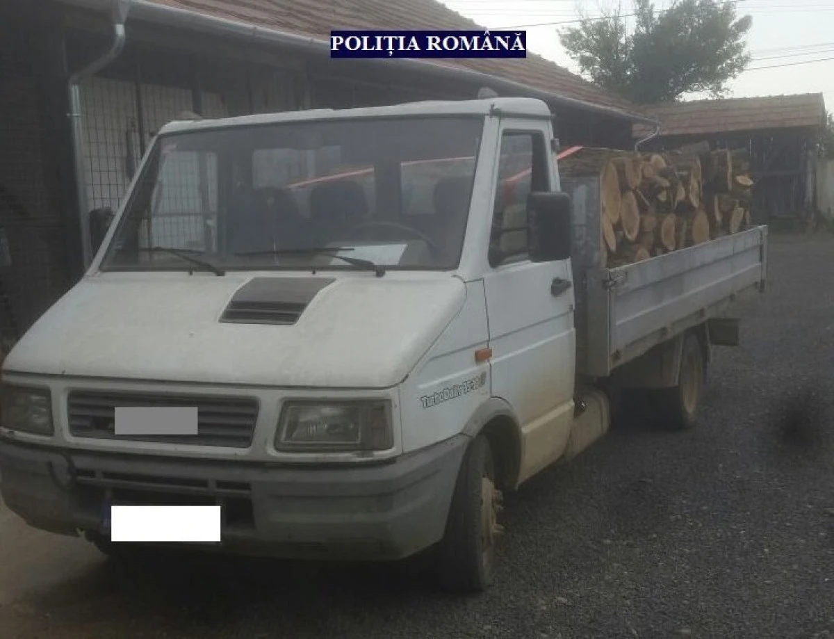 Bărbat din Zăbrani, prins după ce a transportat de mai multe ori lemne cu același aviz