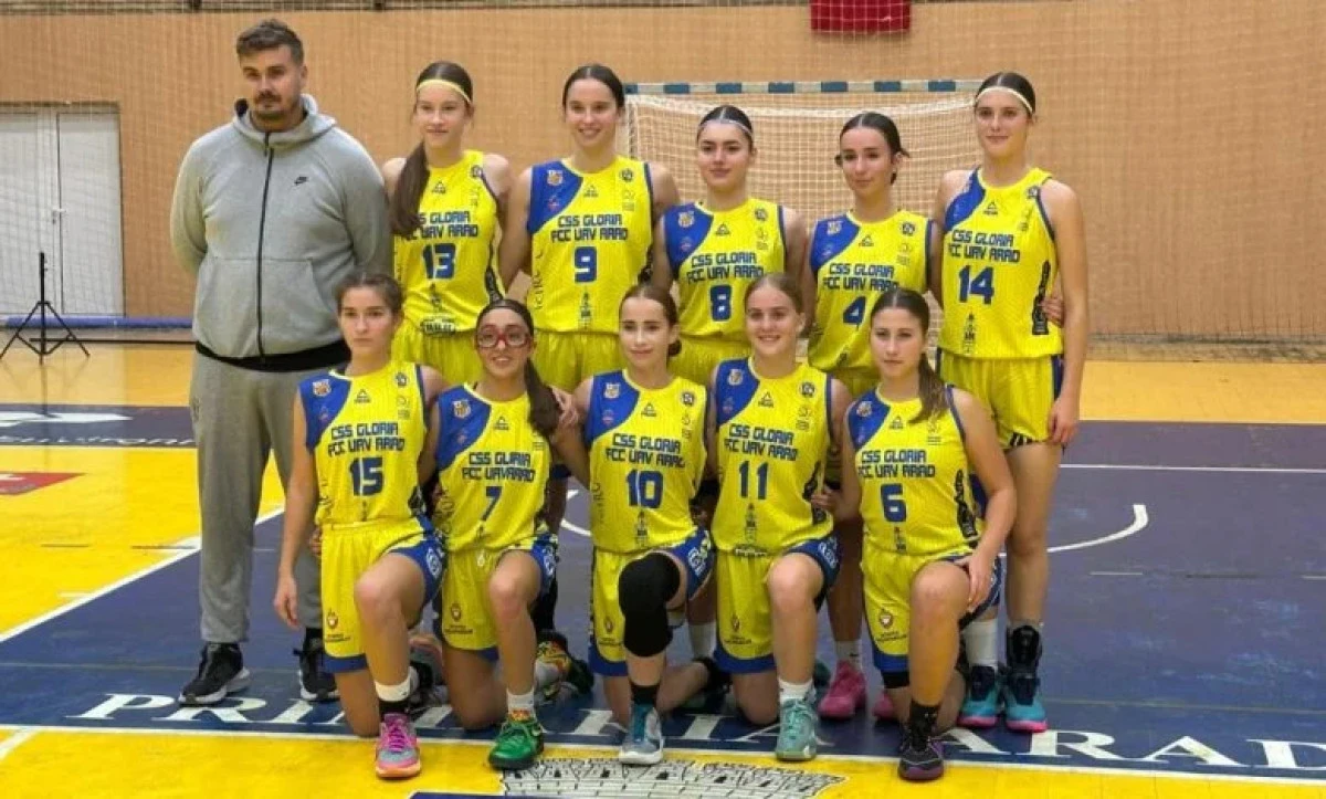 Baschetbalistele sub 16 ani de la CSȘ Gloria Arad au un traseu perfect în faza zonală