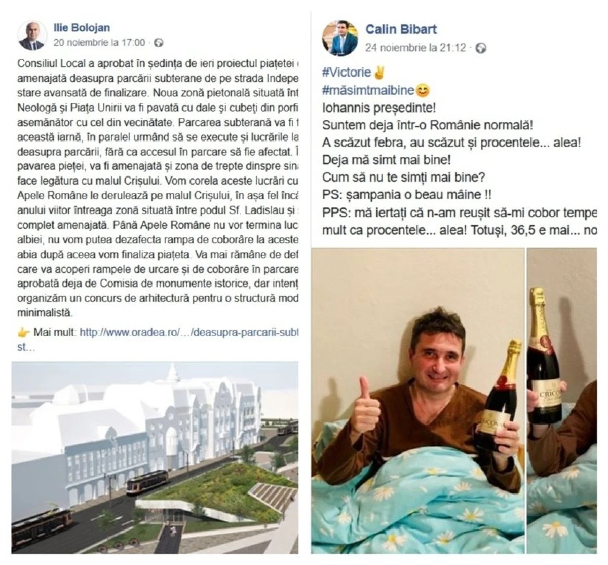 Bibarț face febră pe Facebook, Bolojan de la Oradea construiește parcări subterane