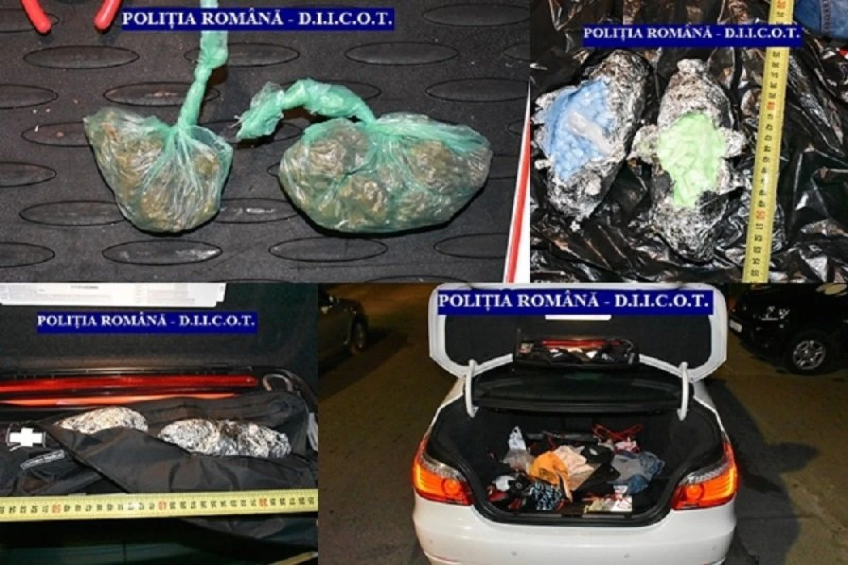 Bilanțul descinderilor DIICOT: zeci de kilograme de droguri, milioane de lei și sute de mii de euro descoperite la percheziții
