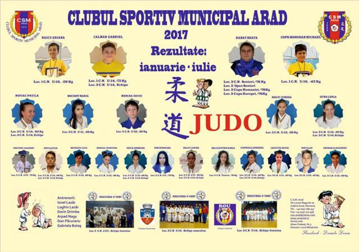 Bilanţul judoului de la CSM, după prima jumătate a anului