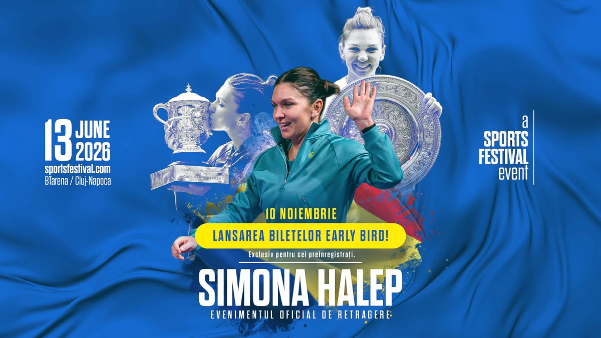 Bilete disponibile, din 10 noiembrie, pentru evenimentul de retragere al Simonei Halep!