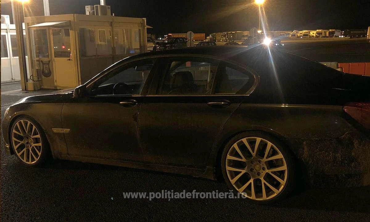 BMW căutat de autorităţile din Germania, descoperit la P.T.F. Nădlac II