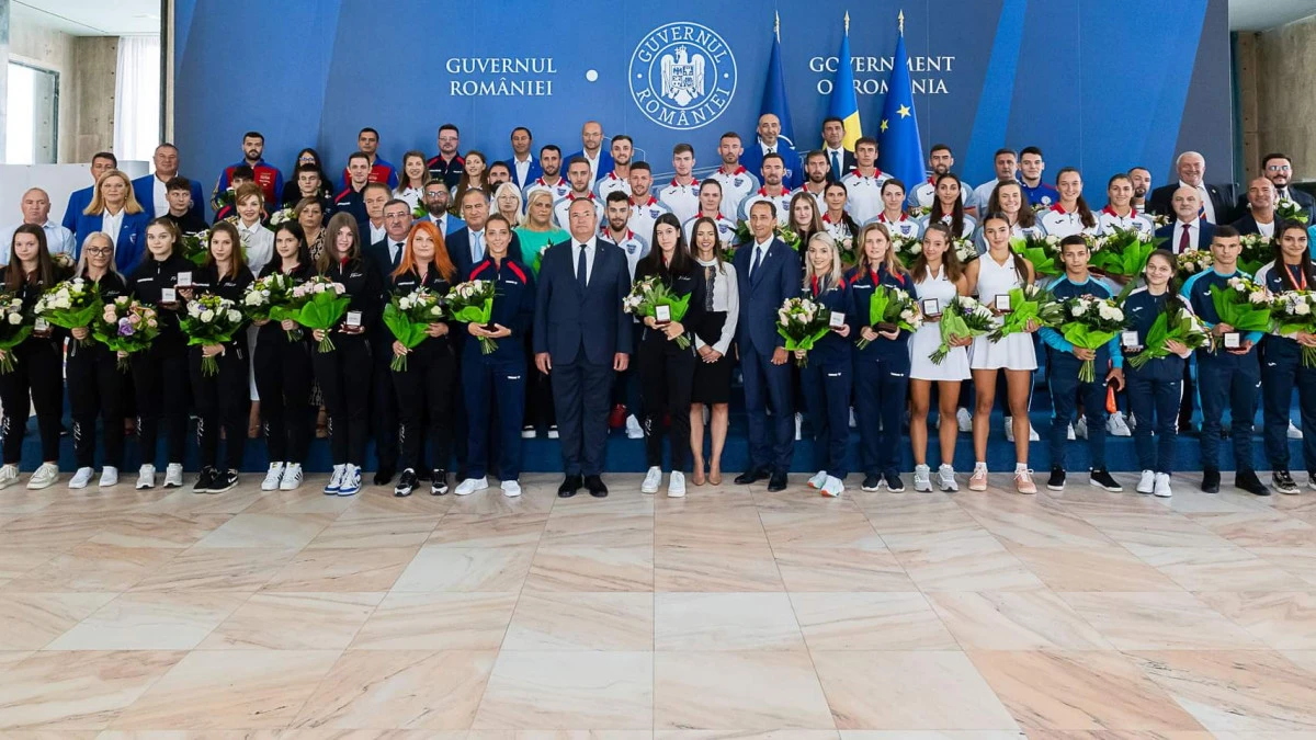 Cadeta de la CSM Arad, Alesia Sferlea, s-a numărat printre campionii recompensați la Guvern