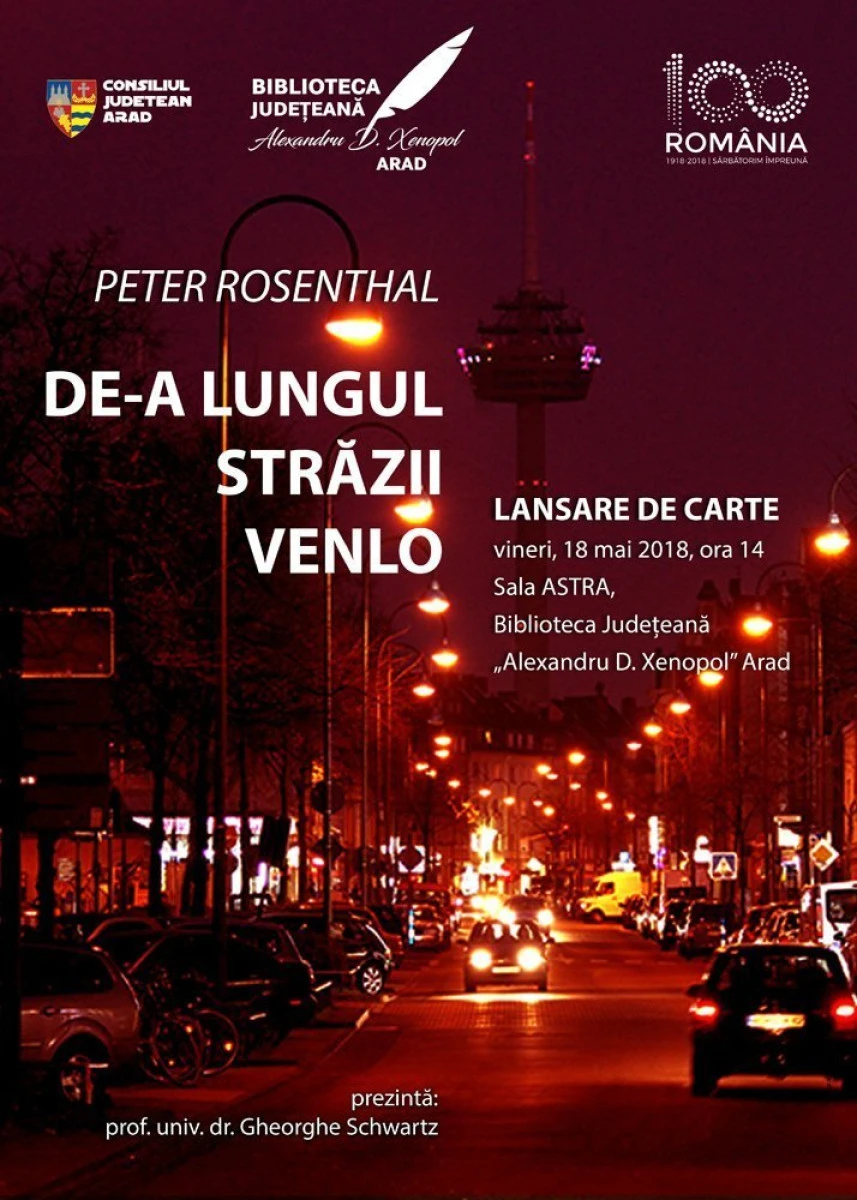 Călătorind ”De-a lungul străzii Venlo”. Lansare de carte la Biblioteca Județeană