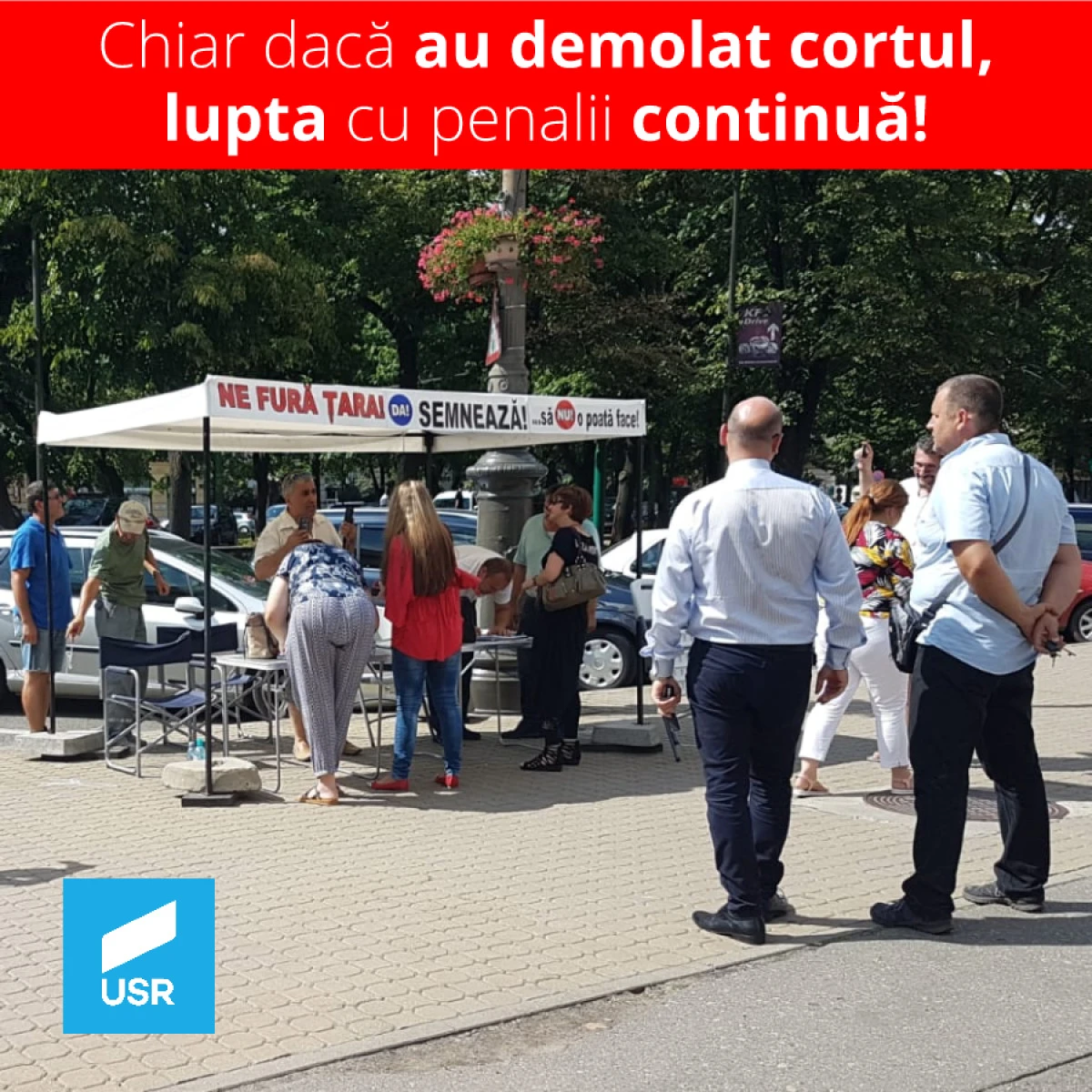 Campania „Fără penali“ continuă la Arad fără ... cort