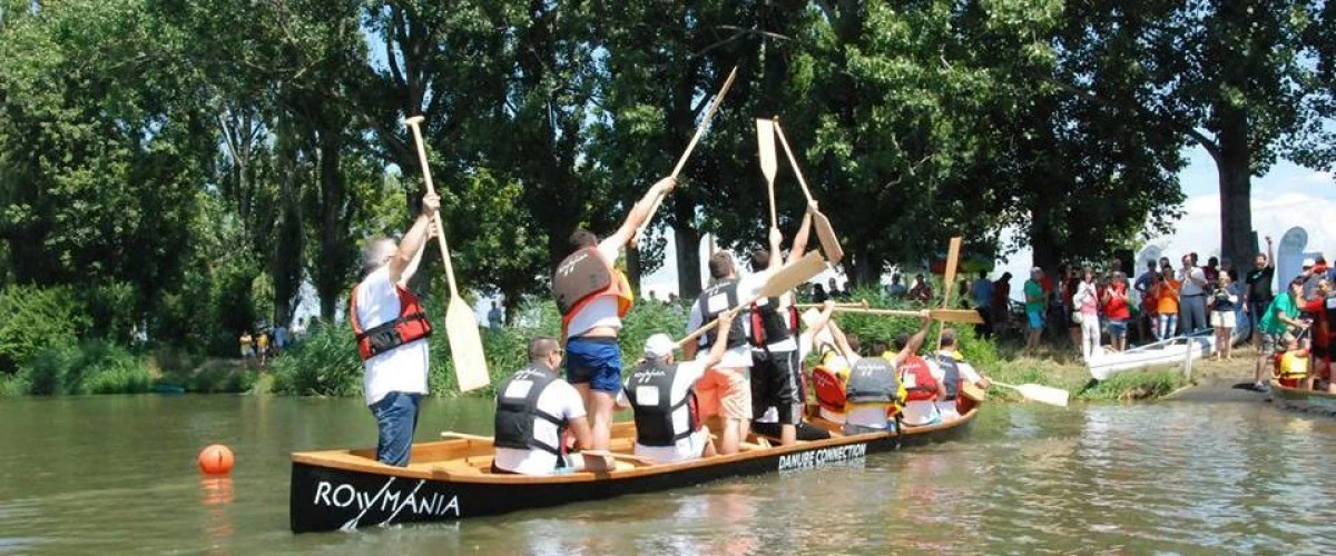 CANOTCA LUI PATZAICHIN AJUNGE PE MURES IN 22 AUGUST, CU OCAZIA ZILELOR ARADULUI