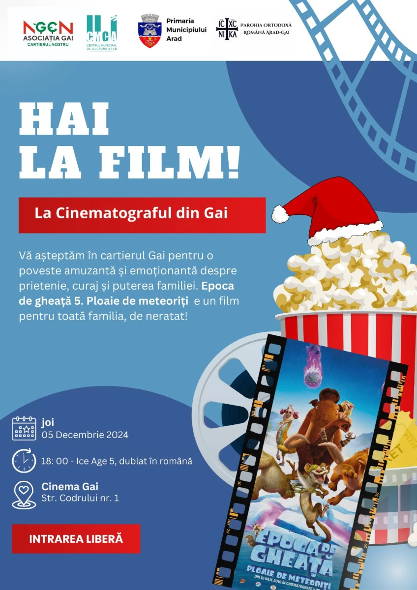 „Caravana filmelor“, la Cinematograful „Solidaritatea“ din cartierul Gai