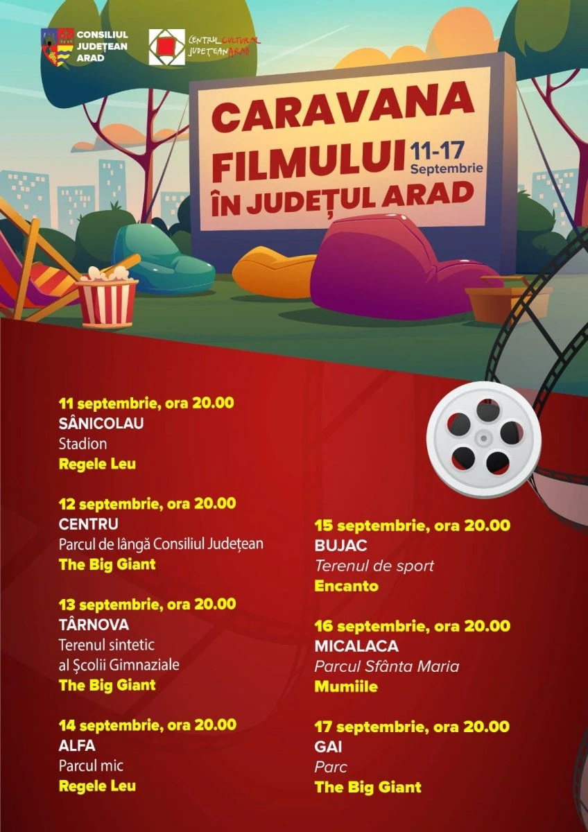Caravana Filmului ajunge, în această săptămână, în cartierele Aradului