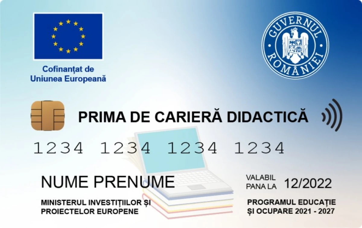 Cardurile cu prima didactică vor fi livrate marți și miercuri. Profesorii care primesc 1.500 de lei