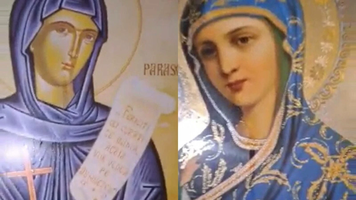 Casa unui bărbat a fost luată cu asalt după ce două icoane au început „să plângă cu lacrimi de mir”