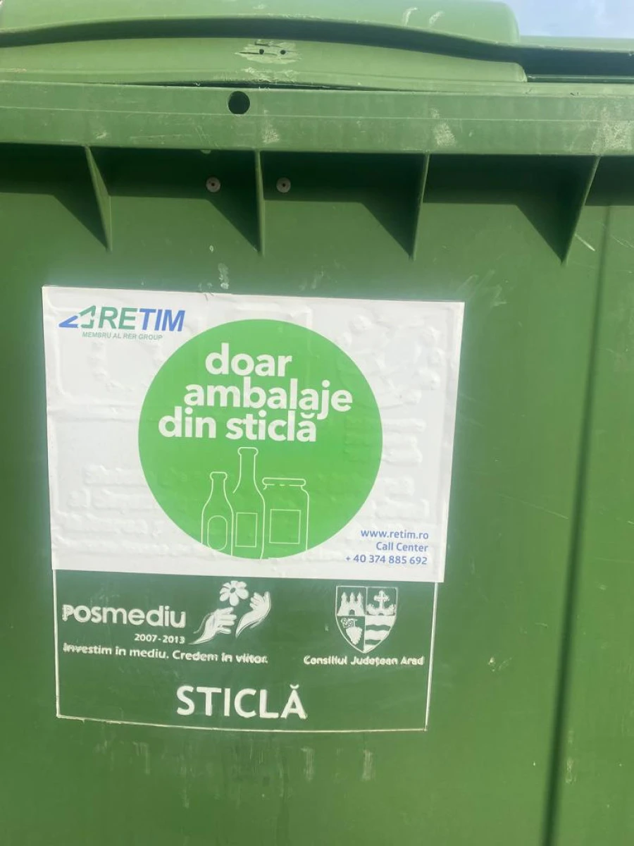 Ceasul al 13-lea, să fie cu noroc! Containere pentru sticlă, amplasate în mai multe puncte din oraș