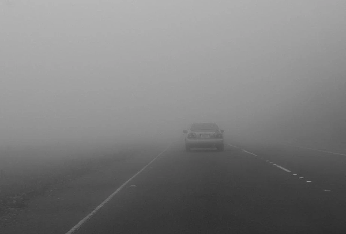 Ceață densă și trafic îngreunat pe autostrada A1 Traian Vuia - Nădlac