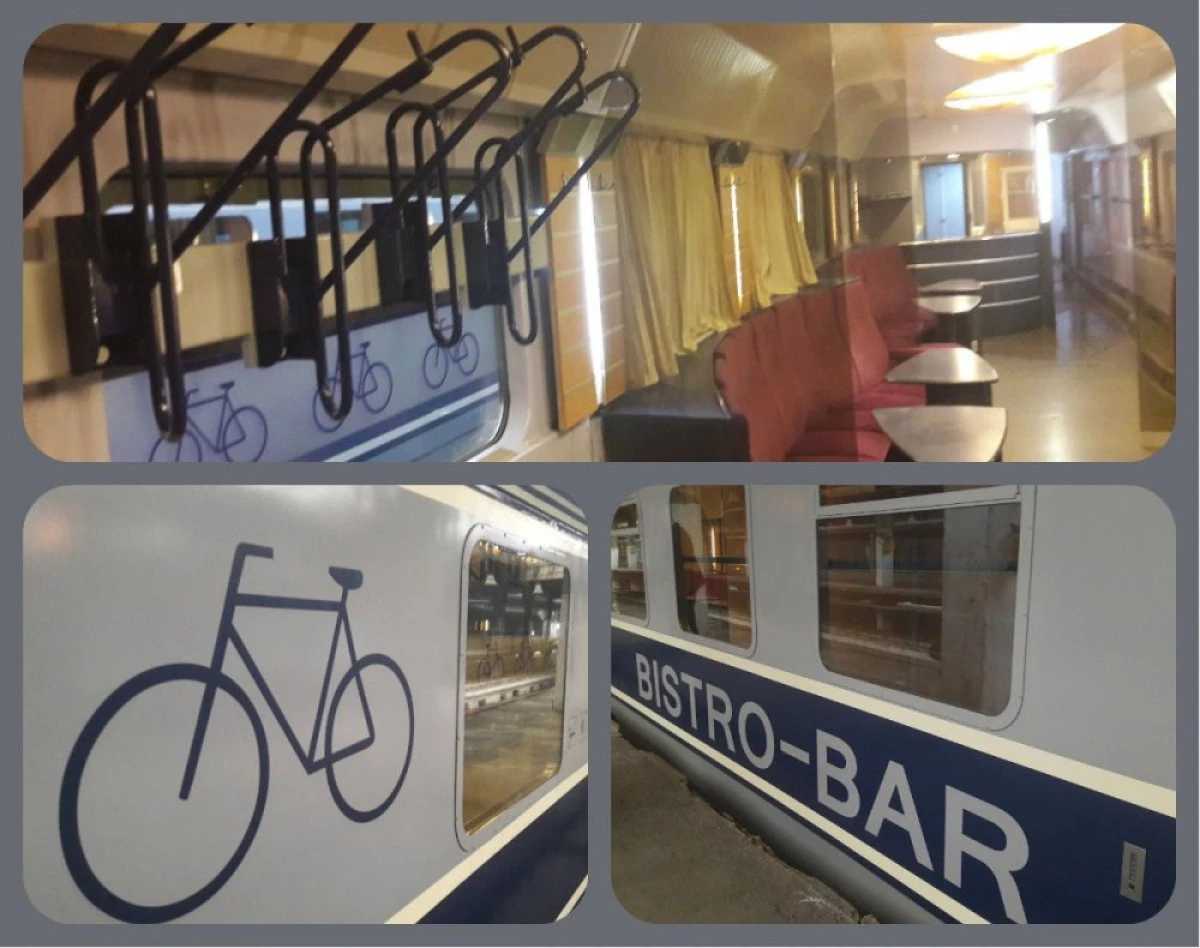 CFR a pus în circulație Vagonul Bistro-Bicicleta-Schi