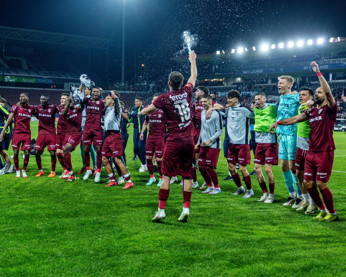 CFR câștigă derby-ul Clujului și amână sărbătoarea FCSB-ului, luptă crâncenă în play-out!