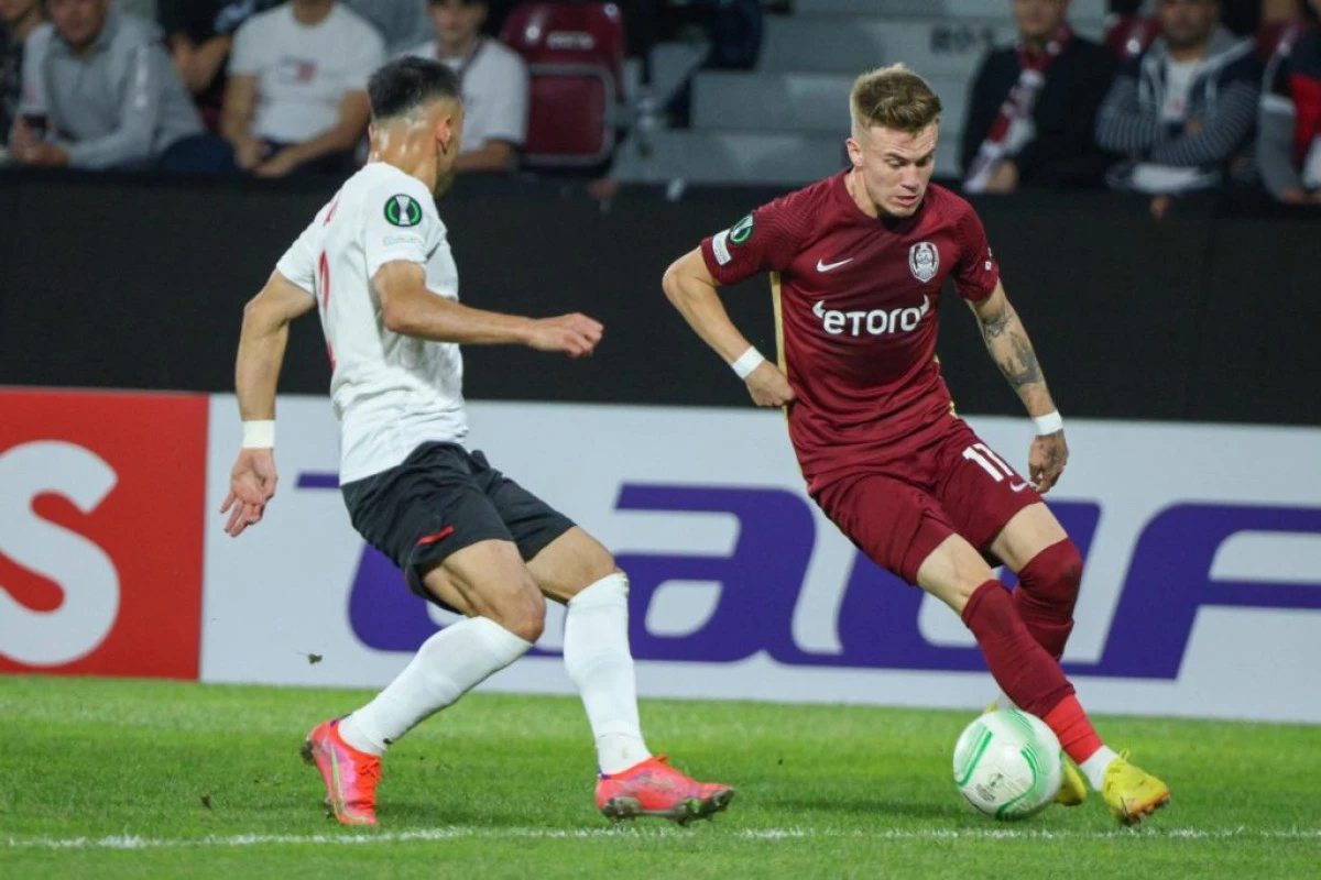 CFR Cluj pierde în Conference League, dar păstrează șanse de calificare în primăvara europeană