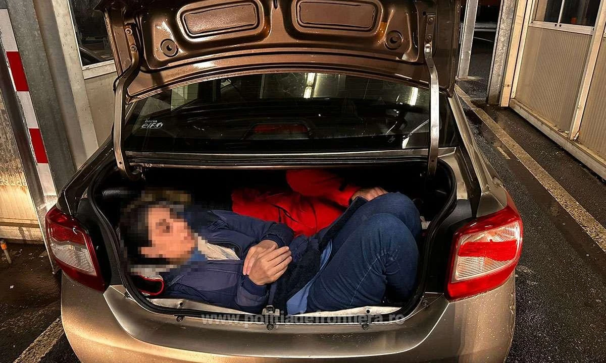 Cinci cetățeni străini au încercat să treacă frontiera ascunși în două mijloace de transport