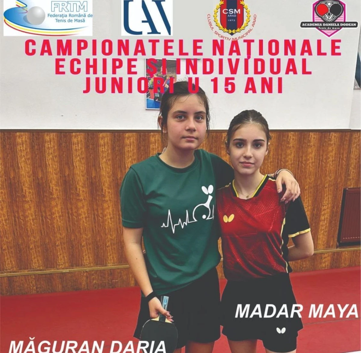 Cinci zile de regal al tenisului de masă la Arad! De miercuri până duminică, avem Naționale U15 la sala „UAV”