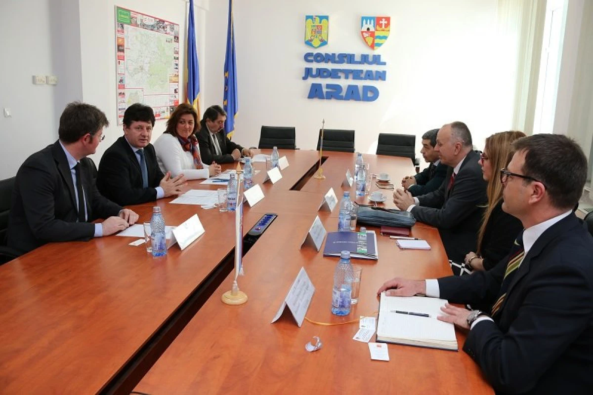 CJ Arad a primit vizita unei delegaţii a Camerei de Comerţ din Vojvodina