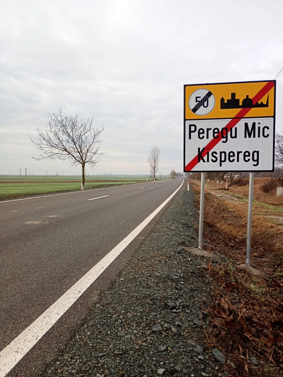 CJA a finalizat modernizarea drumului care face legătura între Peregu Mare și Peregu Mic