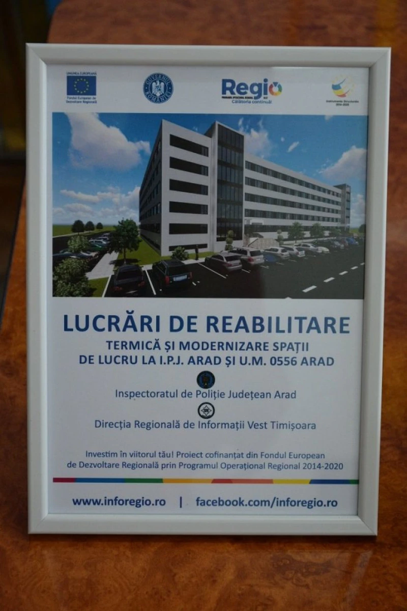 Clădirile IPJ și SRI Arad vor fi modernizate și reabilitate termic