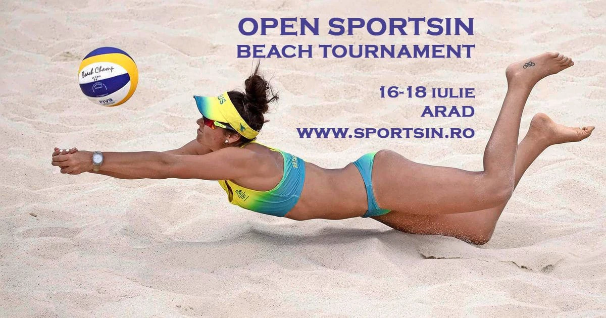 Clubul Sportsin din Arad organizează turneu de volei pe plajă pentru amatori