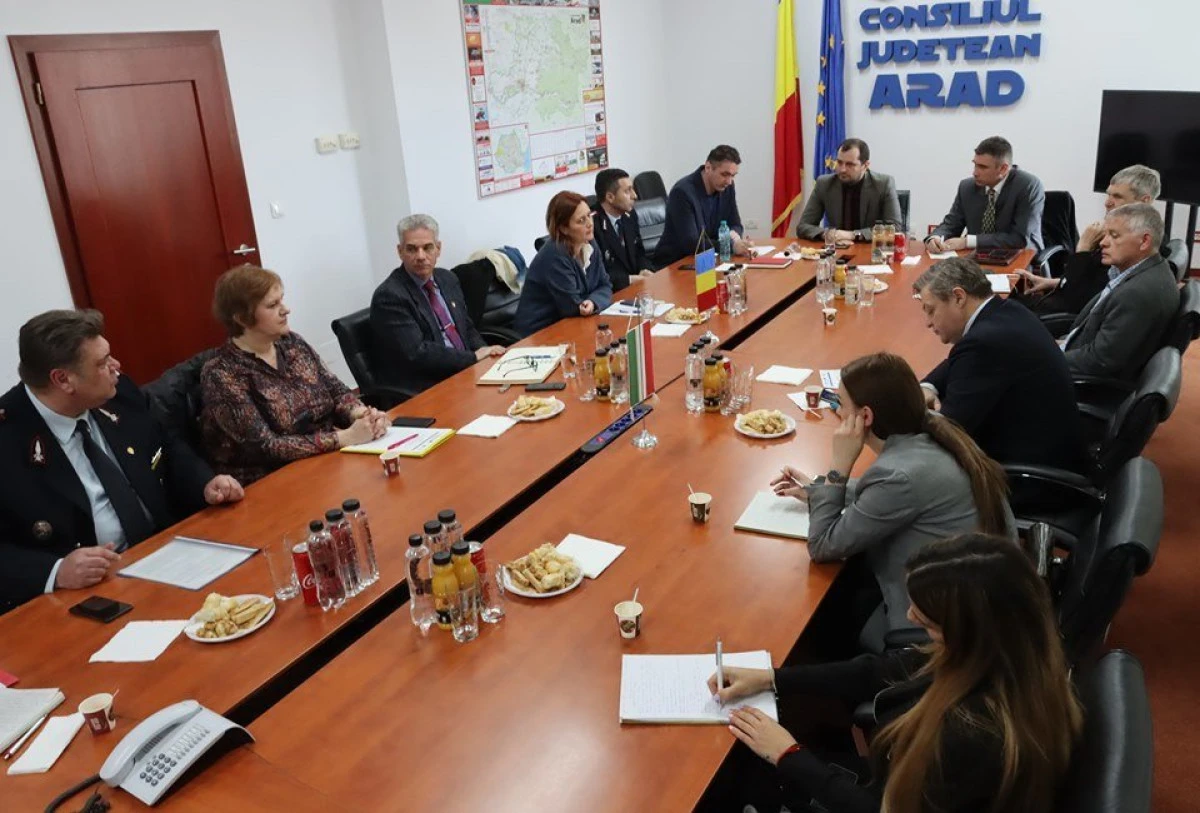 Co-preşedinţii Comisiei Mixte Arad – Bekes s-au întâlnit la CJA