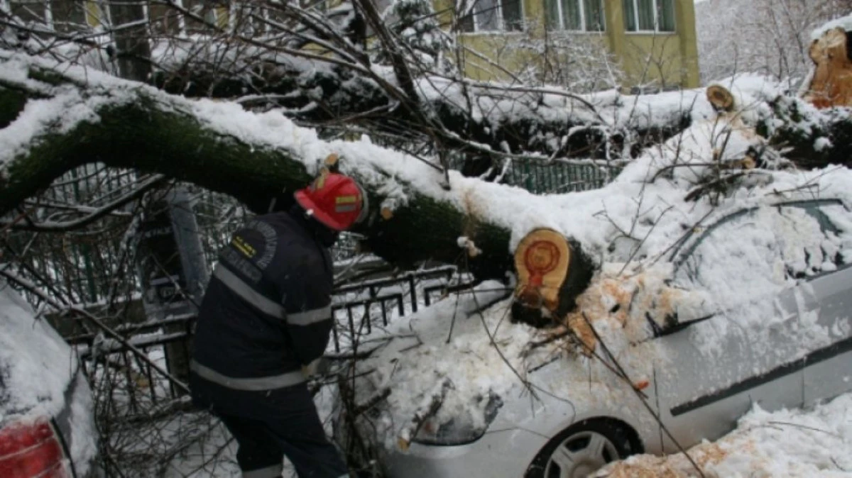COD GALBEN DE NINSORI SI VISCOL:PESTE 15 MASINI AU FOST AVARIATE IN TIMPUL VIJELIEI IN CAPITALA
