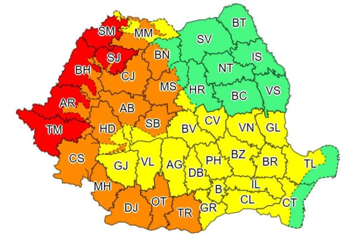 Cod roşu de caniculă în județul Arad. Temperaturile vor atinge 42 de grade Celsius