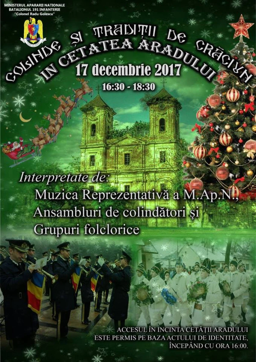 Colinde şi tradiţii de Crăciun în Cetatea Aradului