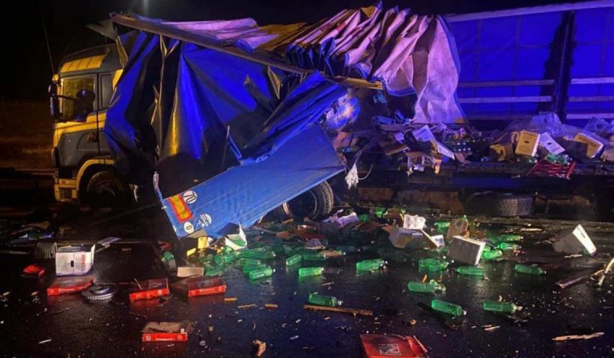 Coliziune între două TIR-uri pe Autostrada Arad - Timișoara