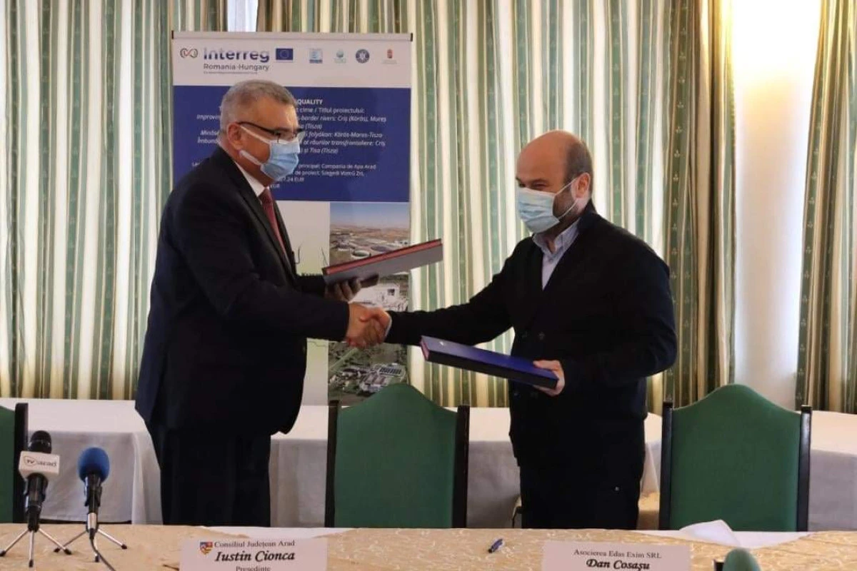 Compania de Apă Arad a semnat un nou contract finanțat din fonduri europene