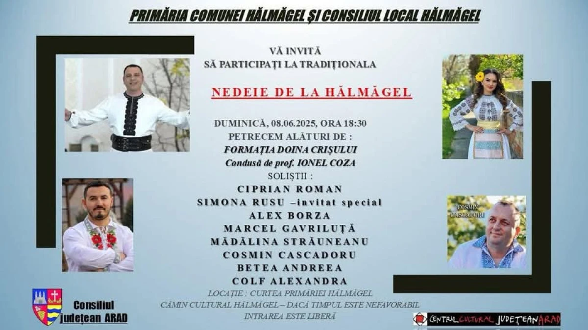 Comuna Hălmăgel îmbracă, duminică, straie de sărbătoare