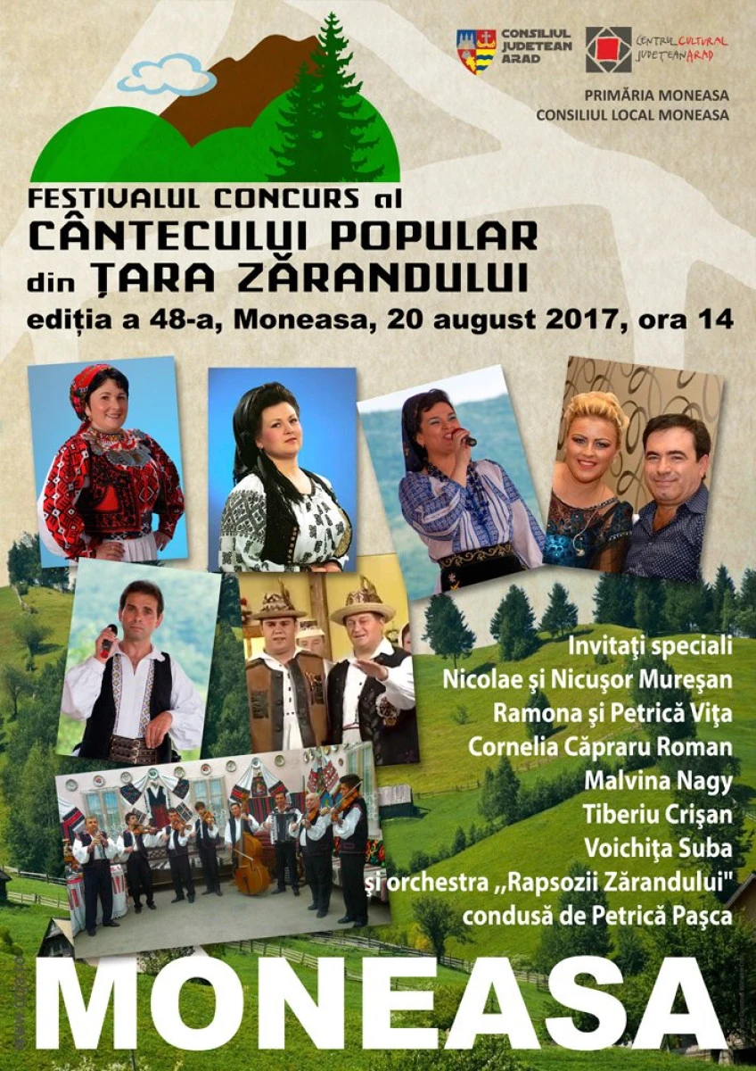 Concursul interpreților de muzică populară de la Moneasa, la a 48-a ediție