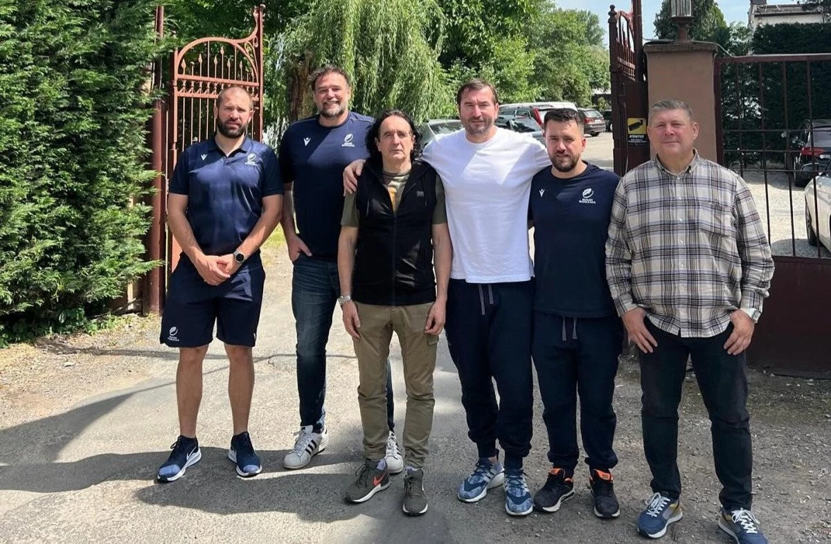 Conducerea Federației și staff-ul tehnic al naționalei de rugby, în vizită de lucru la Arad