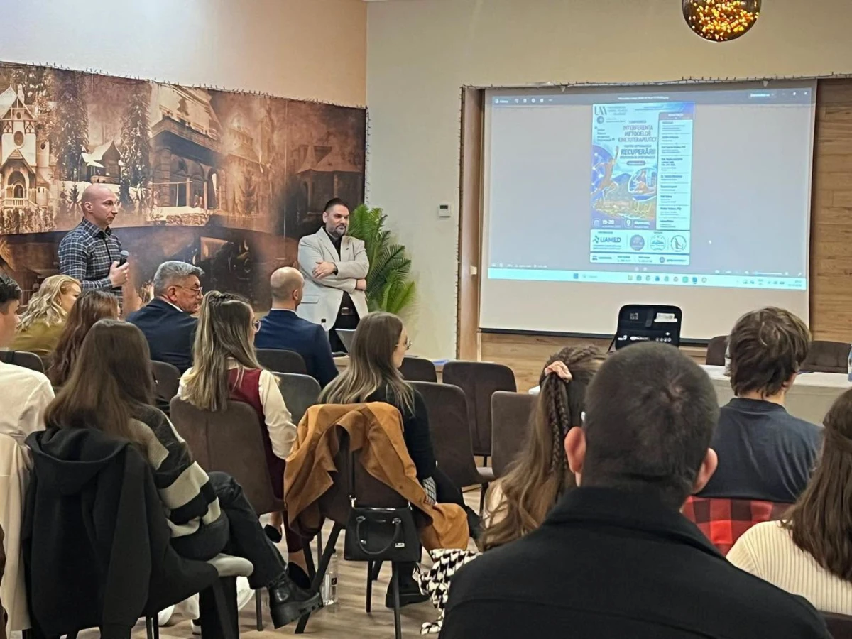 Conferință internațională de kinetoterapie, la Moneasa. Peste 60 de studenți ai UAV Arad au participat la eveniment